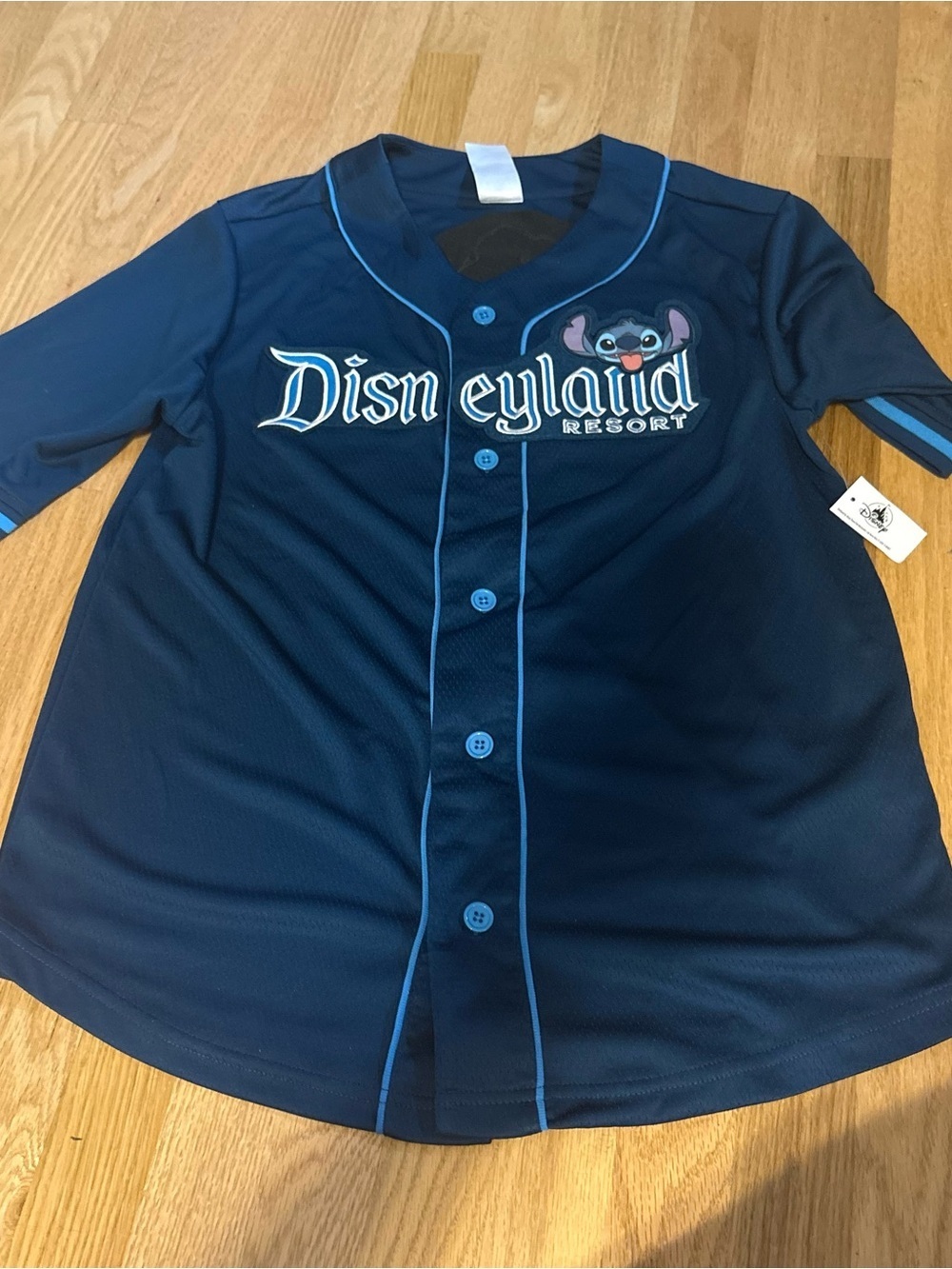 Disneyland Baseball Jersey Medium NEW 626 Disney Parks Blue